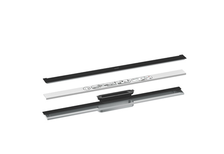 AX Drain Element zewnętrzny odpływu liniowego 800, montaż przyścienny, Czarny Matowy