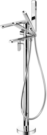 Bateria wannowa wolnostojąca z zestawem prysznicowym chrom BGA 017M