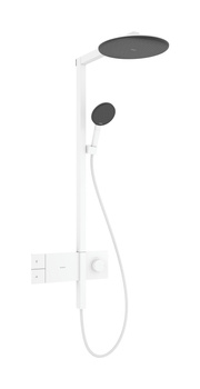 HG Raindance Alive S Komplet prysznicowy 300 1jet EcoSmart z termostatem ShowerSelect Comfort, Biały Matowy