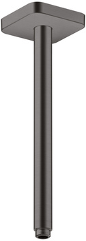 AX ShowerSolutions Przyłącze sufitowe 300 mm, softsquare, Czarny Chrom Szczotkowany
