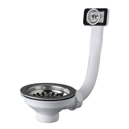 Kielich z sitkiem 3,5”uniwersalny do zlewozmywaków stalowych i granitowych 1-kom. z przelewem