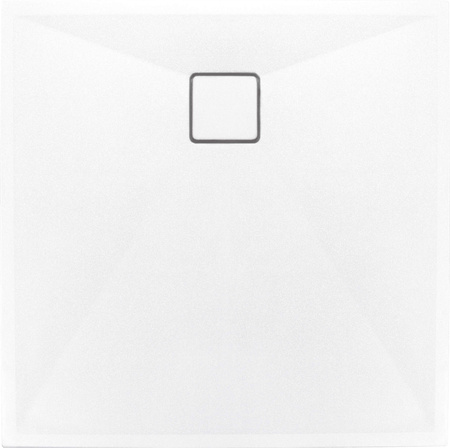 Brodzik granitowy kwadratowy 80x80 cm biały KQR A42B