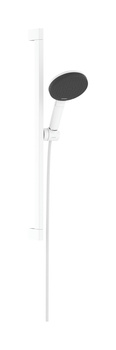 HG Raindance Alive Select S Zestaw prysznicowy 125 3jet EcoSmart z drążkiem Unica E Puro 65 cm EasySlide, Biały Matowy