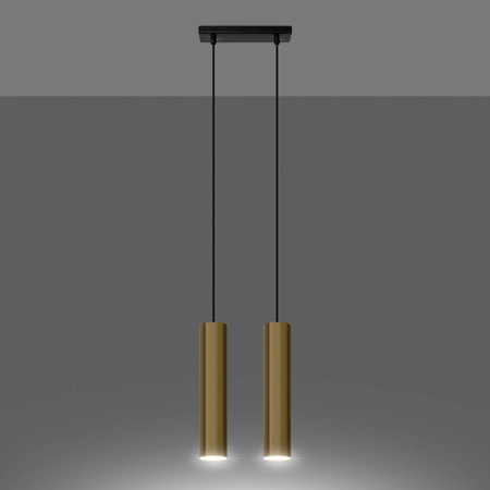Lampa Wisząca LAGOS 2 złoty połysk