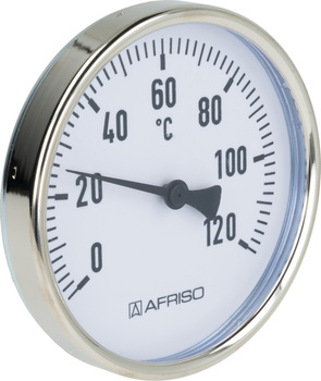 Termometr bimetaliczny BiTh 100, fi100 mm, 0÷120°C, L 40 mm, G1/2", ax, kl. 2