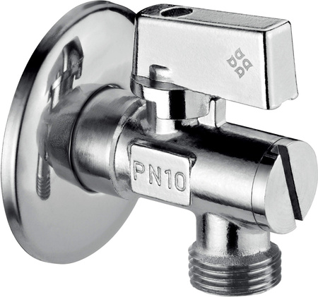 Zawór kątowy do podłączenia spłuczki WC 1/2" - 1/2" chrom VFA B63M