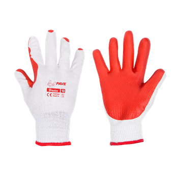 Rękawice ochronne PAVE, guma, rozmiar 10, blister