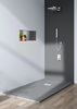Stone Tray - Brodzik kompozytowy "F" Ciemnoszary 90x90x2,5