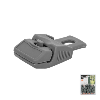 BUNGEE CORD CLIPS klips zaciskowy z uchwytem, grey