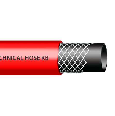 Wąż techniczny REFITTEX CRISTALLO 5*1,5mm/100m RED