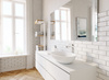 ALGEO SQUARE bateria umywalkowa nablatowa, chrom