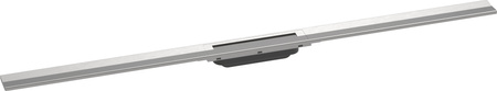 HG RainDrain Flex Element zewnętrzny odpływu liniowego 1200 z możliwością przycięcia, montaż odsunięty od ściany, Stal Szlachetna Szczotkowana