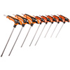KLUCZE TORX UCHWYT "T"  T15-T50 8 ELEM.
