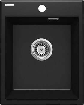Zlewozmywak granitowy 1-komorowy nero nero ZQE N104