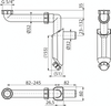 Półsyfon meblowy umywalkowy DN 32 z nakrętką 5/4"