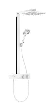 HG Raindance E Komplet prysznicowy 300 1jet EcoSmart z termostatem ShowerTablet 350, Biały Matowy
