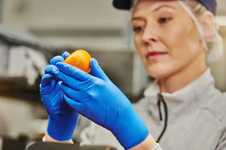MERCATOR gogrip 50 szt. rękawice nitrylowe, bezpudrowe, niebieskie L