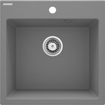 Zlewozmywak granitowy 1-komorowy szary metalik stal ZQJ S103