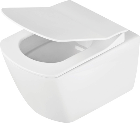 Miska WC z deską bezkołnierzowa biały CDZD6ZPW