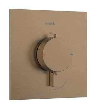 HG Ecostat Comfort E Bateria termostatyczna do 1 odbiornika, podtynkowa, Brąz Szczotkowany