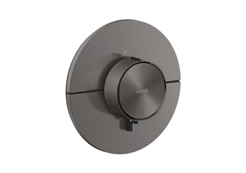 AX ShowerSelect ID Bateria termostatyczna HighFlow, okrągła, podtynkowa, Czarny Chrom Szczotkowany