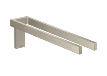 AX Universal Rectangular Wieszak na ręczniki, 2-ramienny, Nikiel Szczotkowany