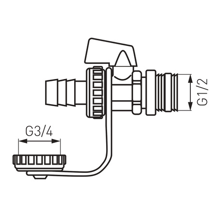 Zawór spustowy solarny z uszczelką 150°C 1-2"