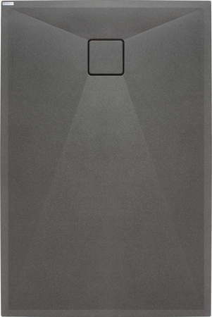 Brodzik granitowy prostokątny 100x80 cm antracyt metalik KQR T46B