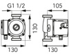 Pompa cyrkulacyjna do CWU 25-60-130