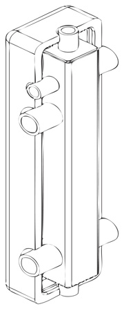 Szafka do rozdzielacza, natynkowa 840/575/170