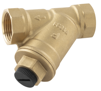 Filtr skośny siatkowy z magnesem, nakrętno-nakrętny, DN40, G1 1/2