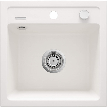 Zlewozmywak granitowy 1-komorowy alabaster stal ZQZ A103