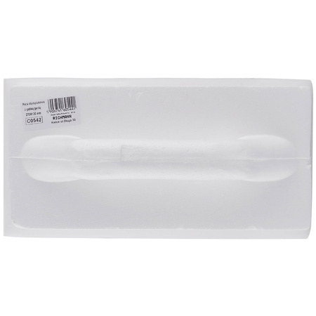 PACA STYROPIANOWA GĄBKA GĘSTA-BIAŁA-DROBNA 270x130 MM