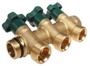 Rozdzielacz mosiężny do wody pitnej 3 obwody 3/4" 2853003