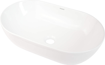 Umywalka ceramiczna nablatowa biały CDE 6U5S