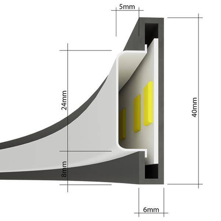 Lampa wisząca RIO 78 biały LED 3000K