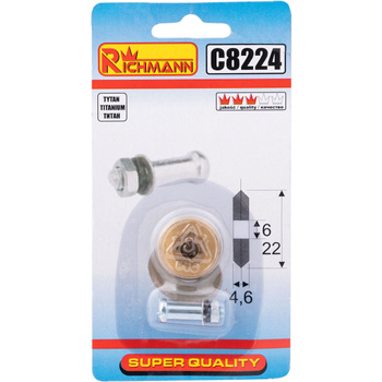 KÓŁKO DO GLAZ. 22x6x4,6 TYTANOWE