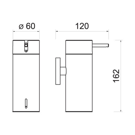 SMILE dozownik mydła, szczotkowane złoto