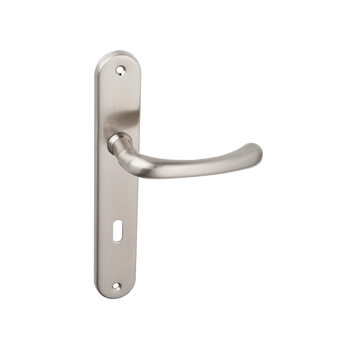 Klamka drzwiowa na szyldzie długim na klucz