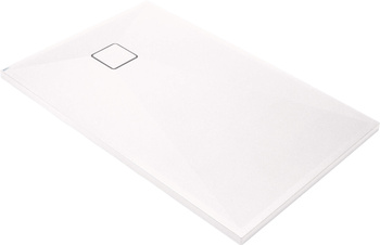Brodzik granitowy prostokątny 120x70 cm biały KQR A73B