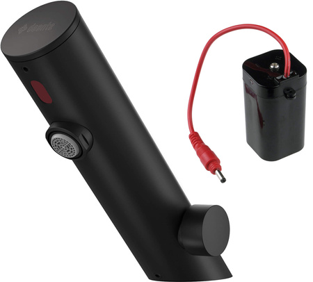 Bateria umywalkowa bezdotykowa z regulacją temperatury - 4xAA nero BQR N29R