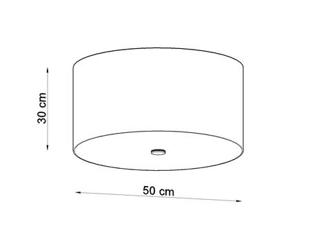 Plafon OTTO 50 biały