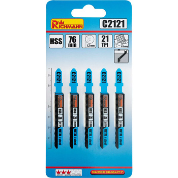 BRZESZCZOT DO WYRZ. METAL "T" HSS  76MM,21 TPI (T118A) 5 SZT/OPAK.