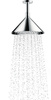 AX Showers/Front Głowica prysznicowa 240 2jet z przyłączem sufitowym, Chrom
