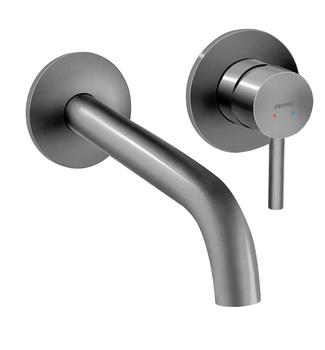 CIRICULUS bateria umywalkowa podtynowa, gun metal