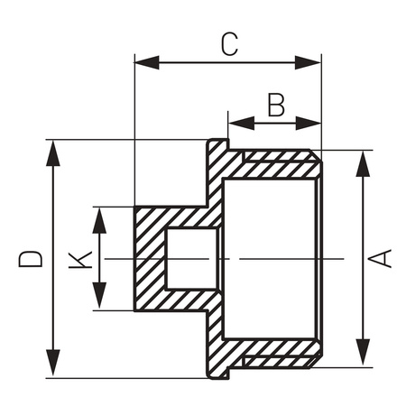Korek mosiężny 3-4" chromowany