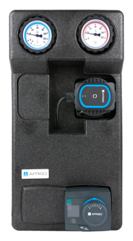 Grupa pompowa PrimoTherm 180-2 DN25 AP 3-WM-R Vario, pompa AFRISO APH 25-7/180, zawór mieszający ARV Kvs Vario, regulator ACT 343 ProClick