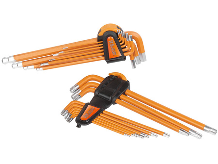 WKŁAD -  IMBUSY 1.5-10 MM + TORX T10-T50, S2 18 ELEM. + TACKA C1101