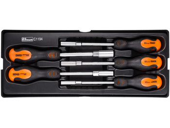 WKŁAD - WKRĘTAKI NASADOWE 6-13 MM 5 ELEM. + TACKA C1101