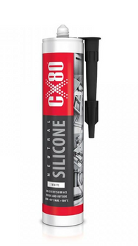 CX80 - Silikon Budowlany Neutralny Biały 310ml – Uszczelniacz uniwersalny